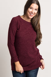 Burgundy Basic Sweater