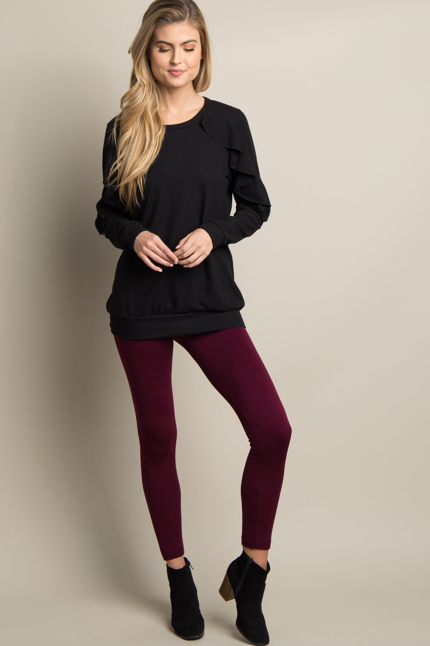 Conceited Fleece Lined Leggings for Women - LFL Magenta Pink