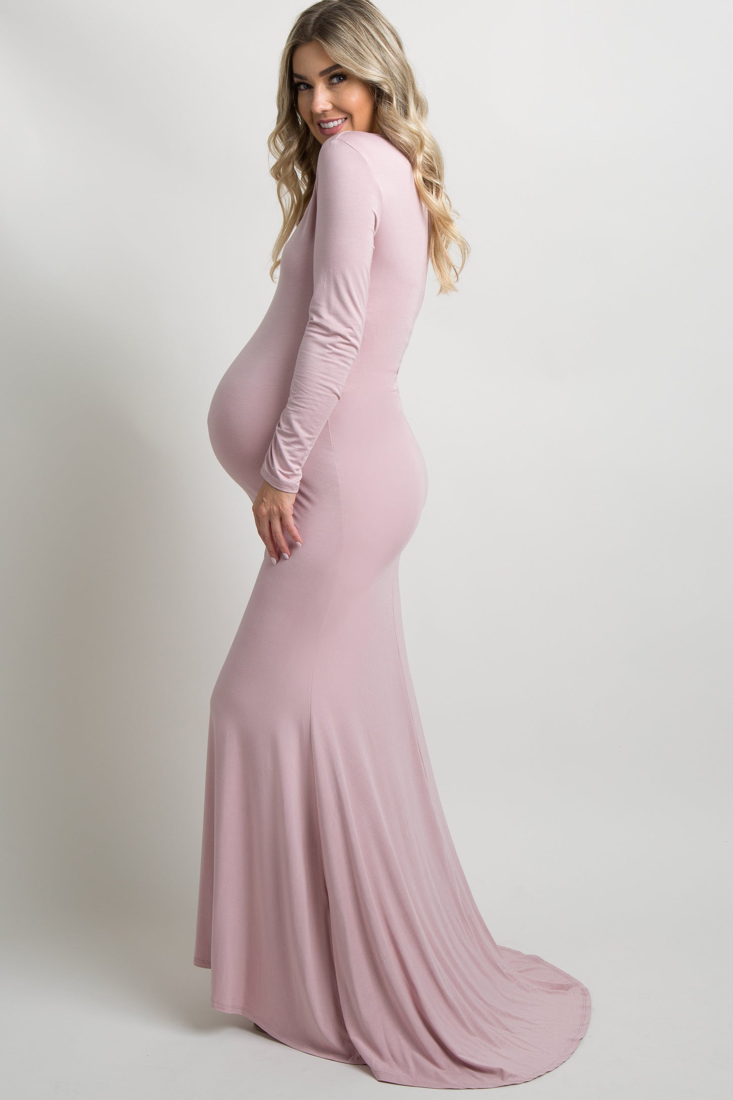 Baby Shower Top in Blush Pink - Sexy Mama Maternity