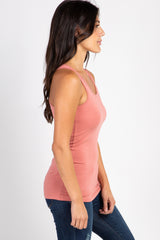 Pink Fitted Tank Top