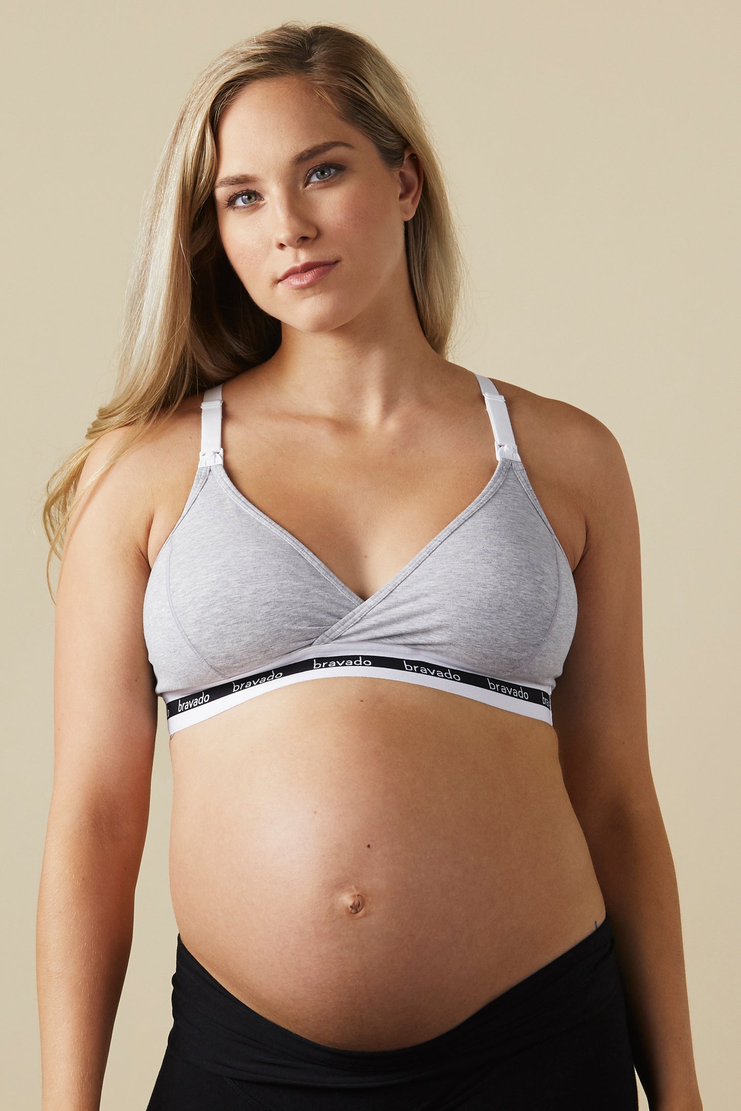 Bravado Designs Tranquil Maternity & Nursing Low Impact Sports Bra - Grey  Orchid, Maternity & Nursing Bra, X-Large