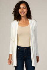 PinkBlush White Basic Maternity Cardigan