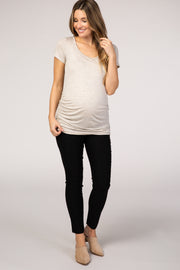 PinkBlush Black Skinny Tapered Maternity Pant