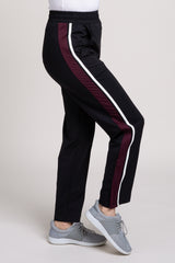 Black Striped Active Joggers