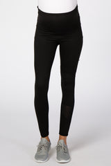 Black Basic Maternity Leggings