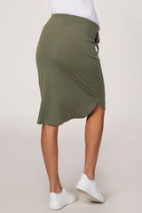 Olive Maternity Skirt