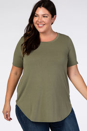 Olive Basic Plus Tee