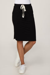 Black Drawstring Skirt