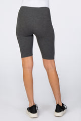 Charcoal Maternity Biker Short