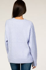 Lavender Soft Brushed Ribbed Sweater