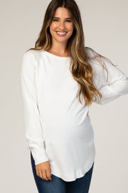 Ivory Soft Maternity Sweater