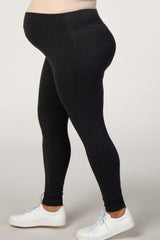 Charcoal Basic Plus Maternity Legging