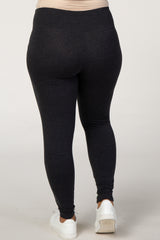 Charcoal Basic Plus Maternity Legging