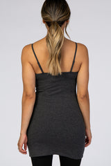 Charcoal Fitted Tunic Cami