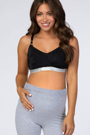 Hotmilk Black Metallic Waist Pump Maternity/Nursing Bra