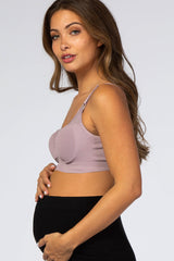 Mauve Bravado Designs Body Silk Seamless Sheer Nursing Bra