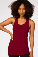 Dark Red Racerback Tank Top