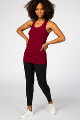 Dark Red Racerback Tank Top