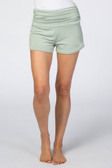 Mint Ruched Side Lounge Shorts