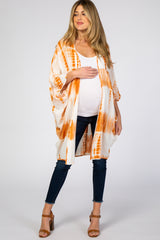 Orange Tie Dye Maternity Cover Up