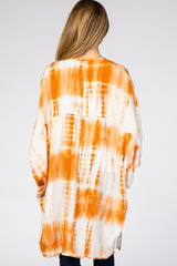 Orange Tie Dye Maternity Cover Up