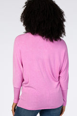 Fuchsia Dolman Long Sleeve Top