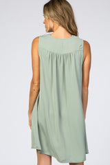 Mint Chiffon Sleeveless Dress