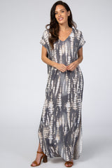 Charcoal Tie Dye Maxi Dress