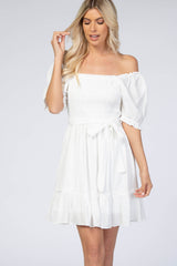 White Smocked Dress