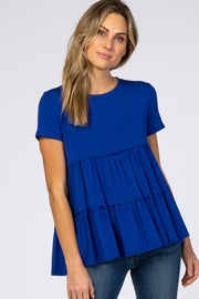 Royal Blue Tiered Top