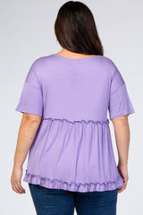 Lavender Tiered Plus Top