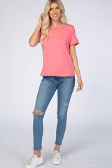 Pink Short Sleeve Top