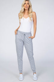 Heather Grey Drawstring Sweatpants