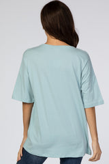 Light Blue Basic Short Sleeve Tee