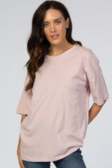 Light Pink Basic Short Sleeve Tee