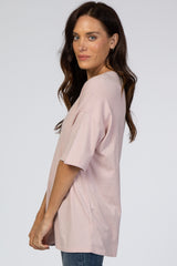 Light Pink Basic Short Sleeve Tee