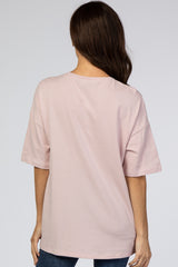 Light Pink Basic Short Sleeve Tee