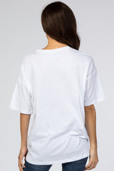 White Basic Short Sleeve Tee