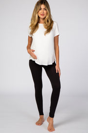 Black Cake Maternity Butter Recycled Maternity Legging