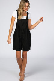 Black Short Overalls