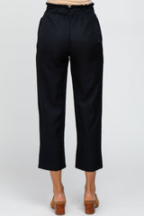 Black Front Tie Dress Pants