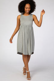 Heather Grey Sleeveless Dress