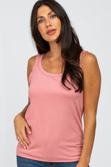 Mauve Ribbed Tank Top