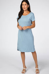 Blue Basic Dress