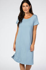 Blue Basic Dress