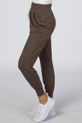 Mocha Drawstring Jogger Pants