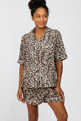 Taupe Animal Print Pajama Set