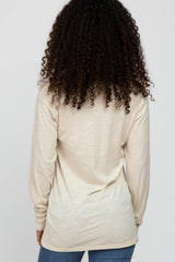 Beige Long Sleeve Active Top