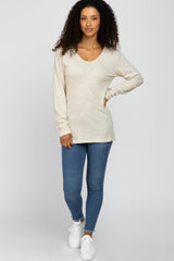 Beige Long Sleeve Active Top