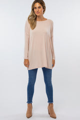 Light Pink Long Dolman Sleeve Top